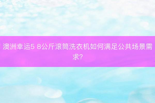 澳洲幸运5 8公斤滚筒洗衣机如何满足公共场景需求？
