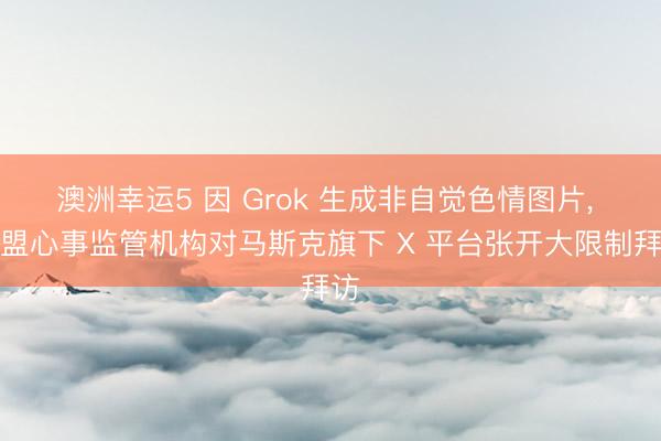 澳洲幸运5 因 Grok 生成非自觉色情图片， 欧盟心事监管机构对马斯克旗下 X 平台张开大限制拜访